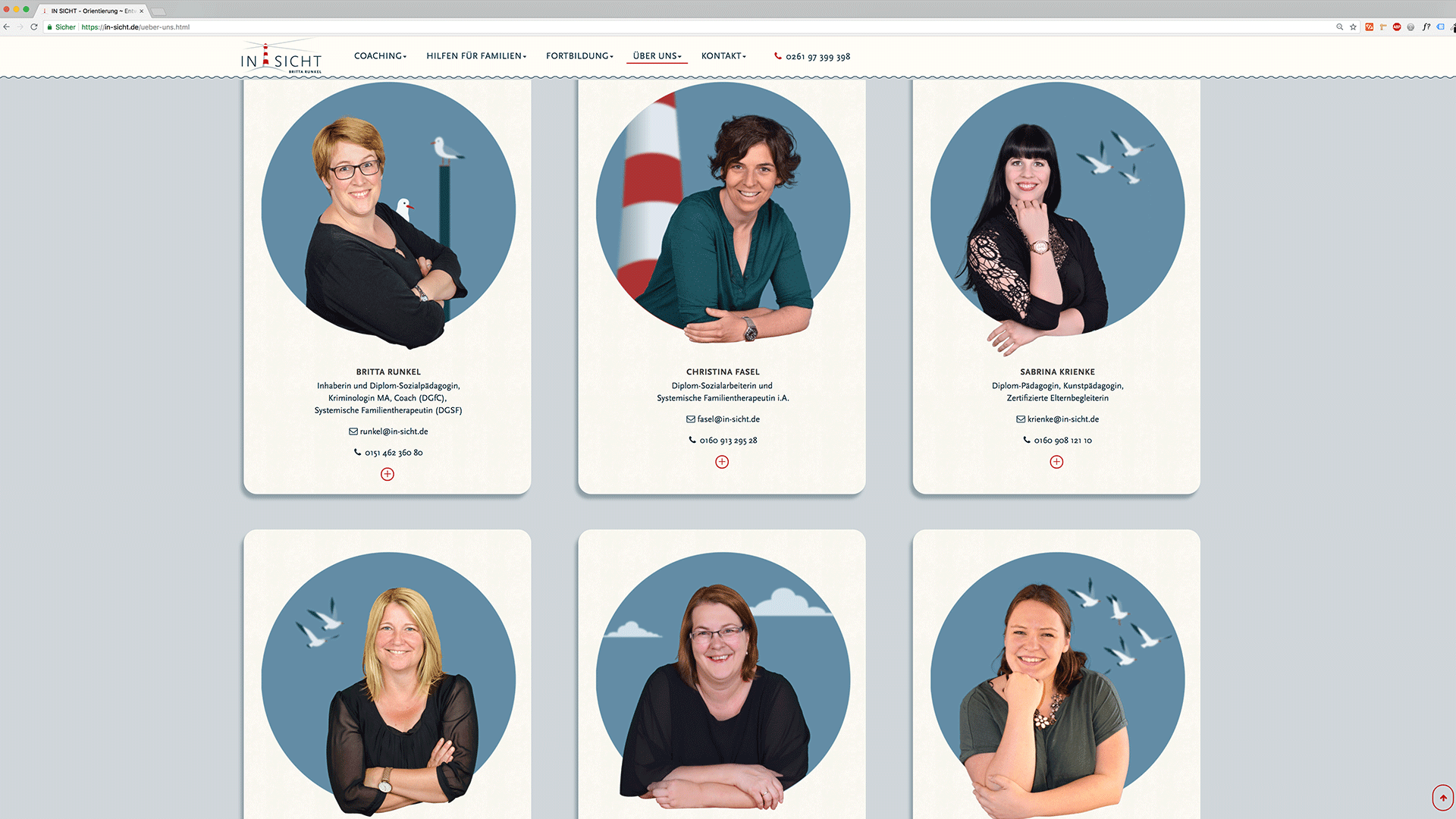 Screenshot der Website In SICHT