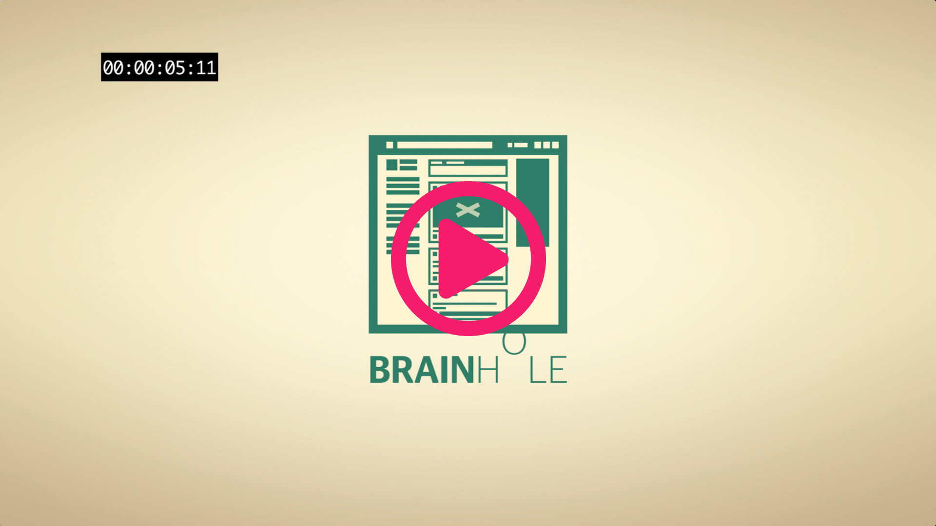 Brainhole Logo Example for bad Animation